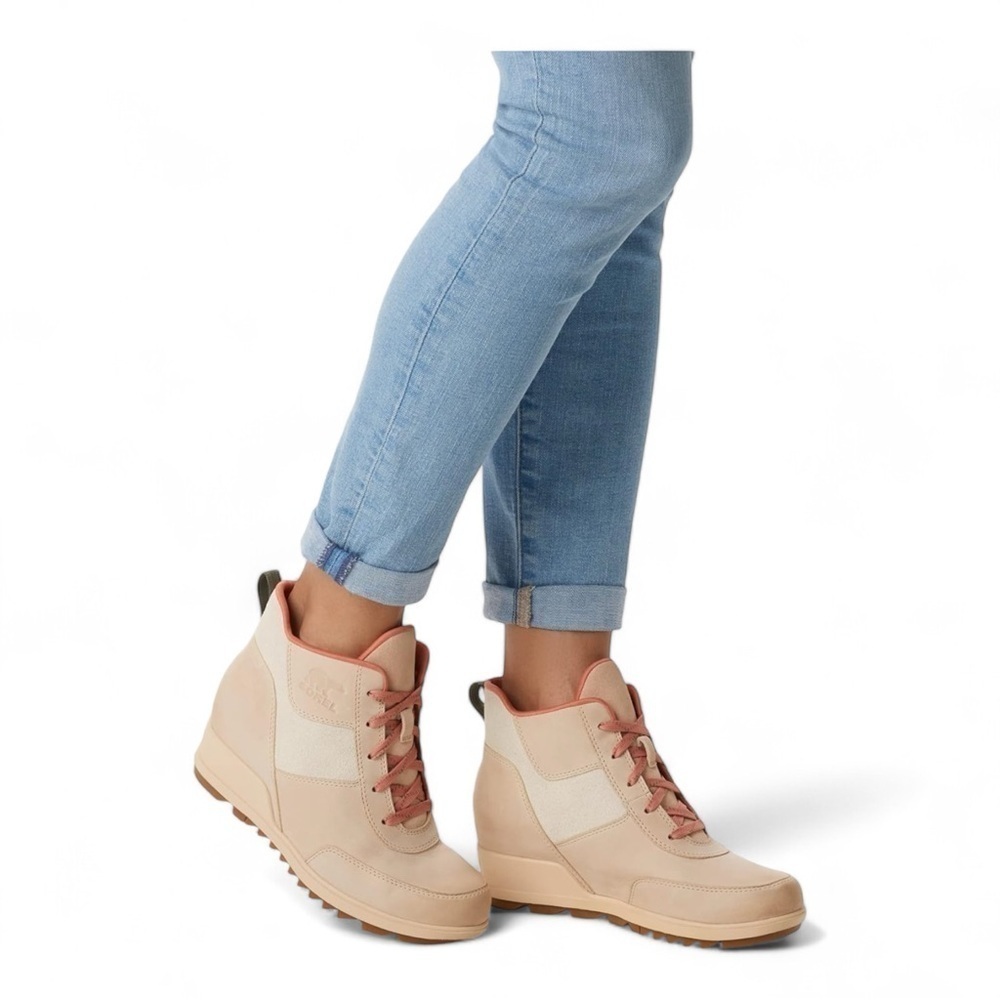 Sorel Evie Sport Lace Bootie — Waterproof Suede & Leather NWT